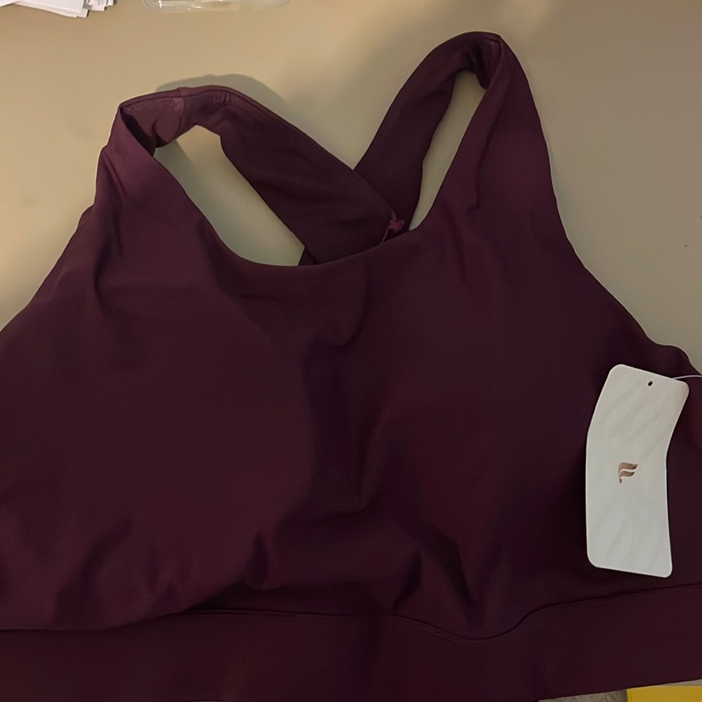 FABLETICS high impact sports bra BURGUNDY. PLUS SIZE 3X